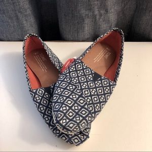 🌊Toms Espadrilles -blue geometric🌊